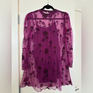 Free People Purple Floral Dress